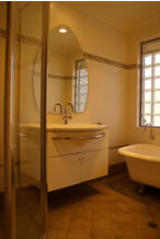 Open bathroom